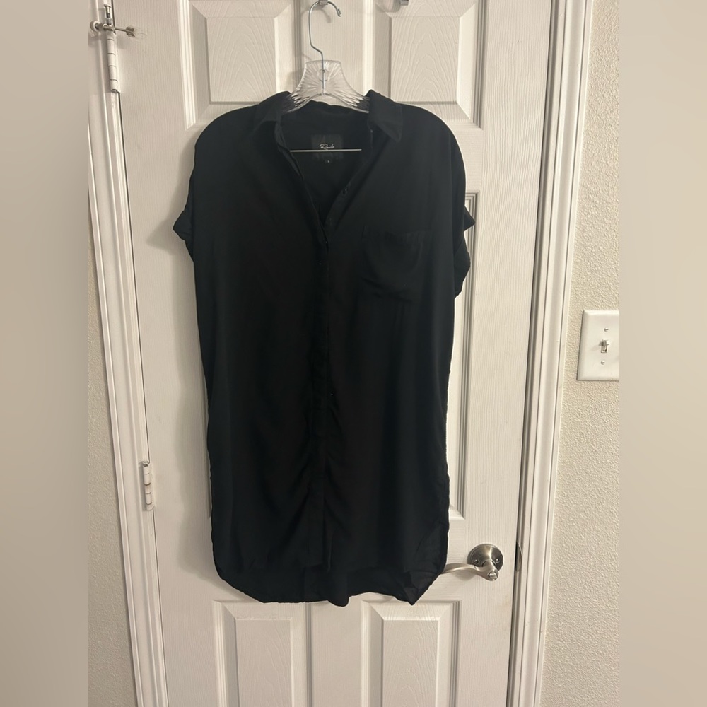 Rails Black Shirt Dress - Size Small